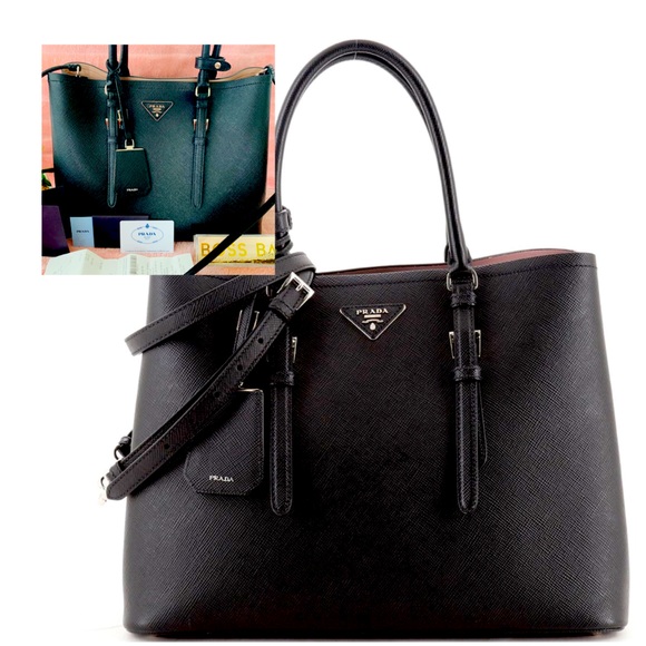 Prada Handbags - $3300 Prada W/Receipt Pink Double Saffiano Bag